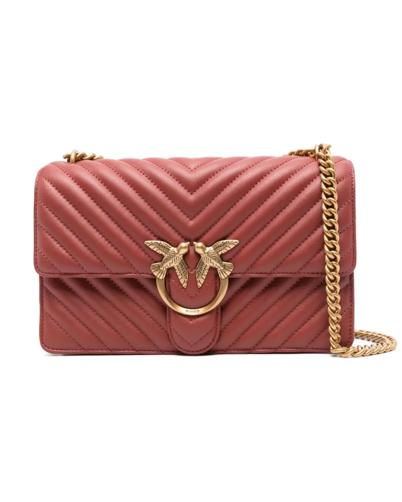 Pinko Love One Classix Schultertasche - Rot Rot