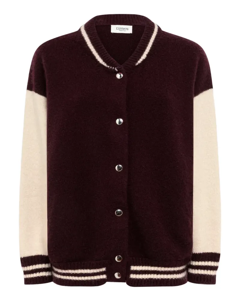 Laneus Bomberjacke mit Streifendetails - Violett Violett
