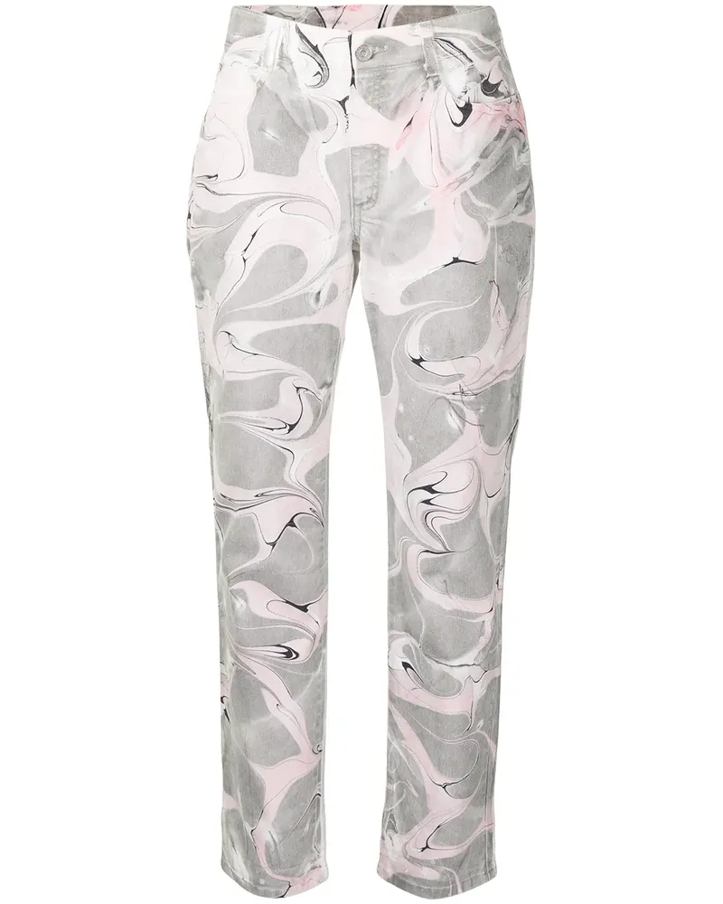 Stella McCartney Jeans mit abstraktem Print - Grau Grau
