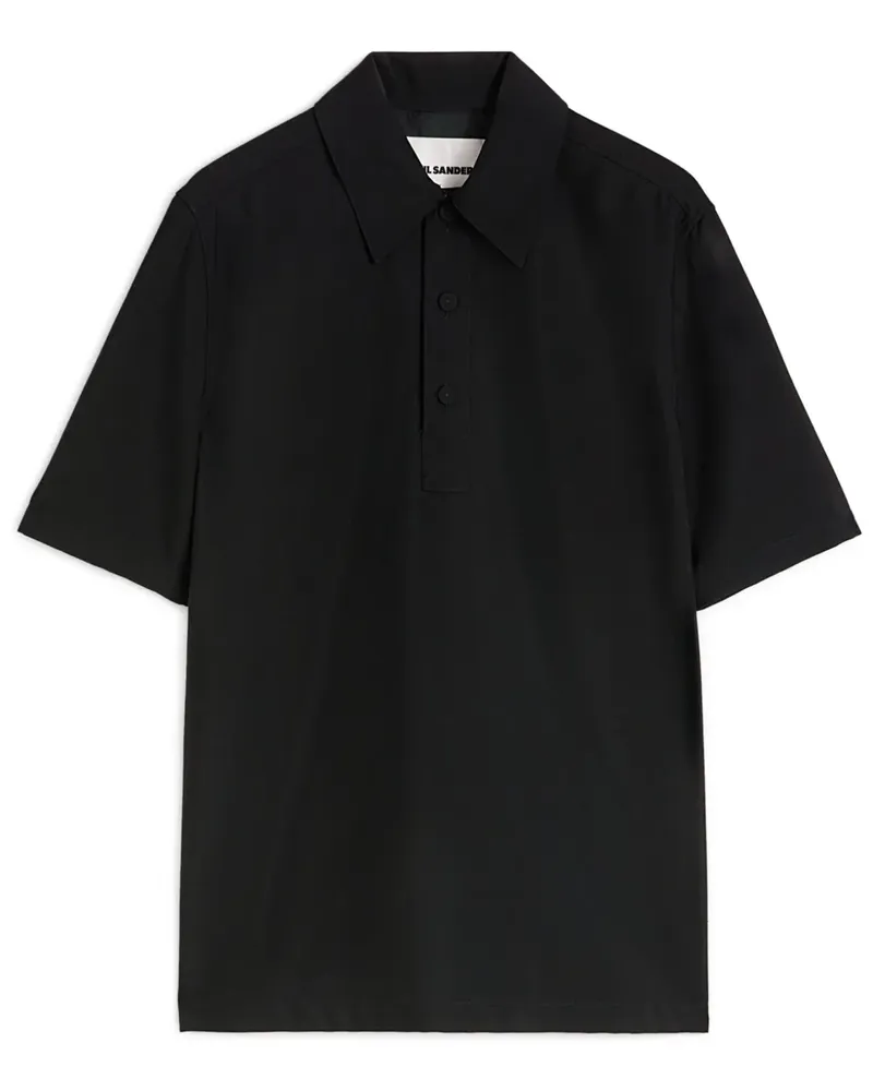 Jil Sander Klassisches Poloshirt - Schwarz Schwarz