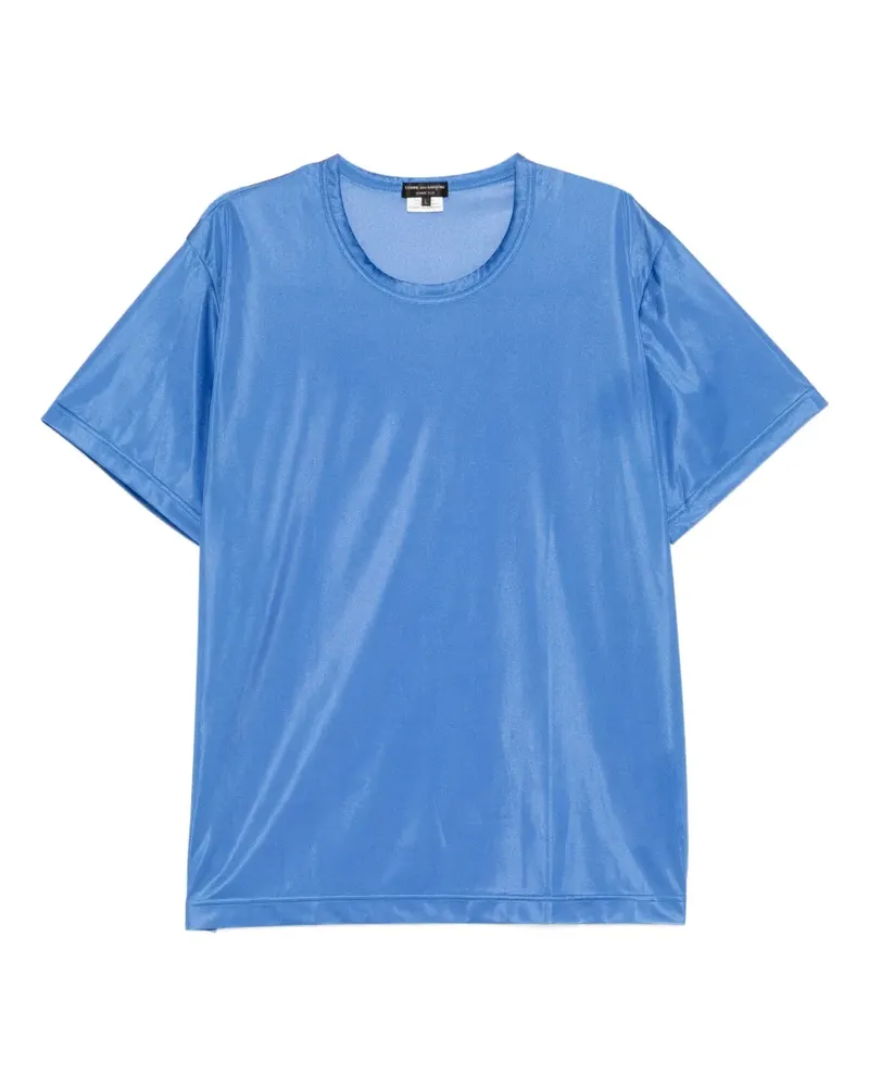 Comme des Garçons sheer panelled T-shirt - Blau Blau
