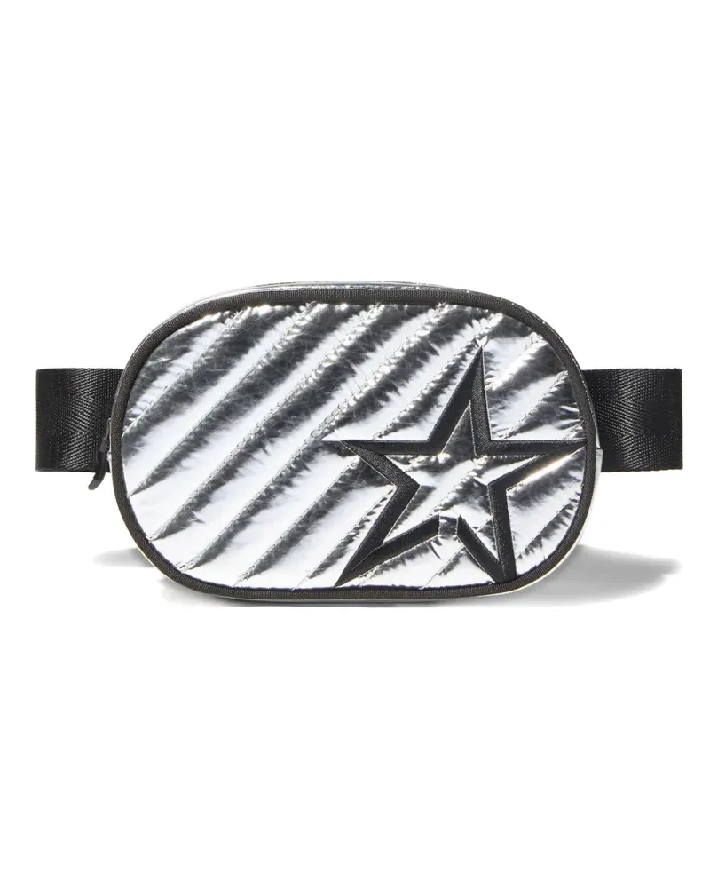 Perfect Moment star-motif quilted mini belt bag - Silber Silber