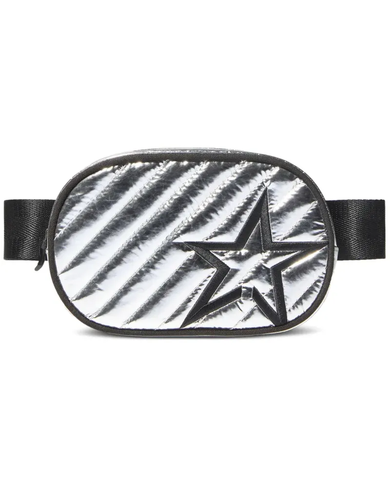 Perfect Moment star-motif quilted mini belt bag - Silber Silber