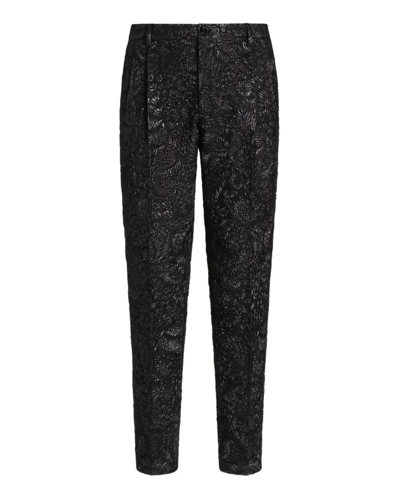 Dolce & Gabbana Brokat-Hose - Schwarz Schwarz
