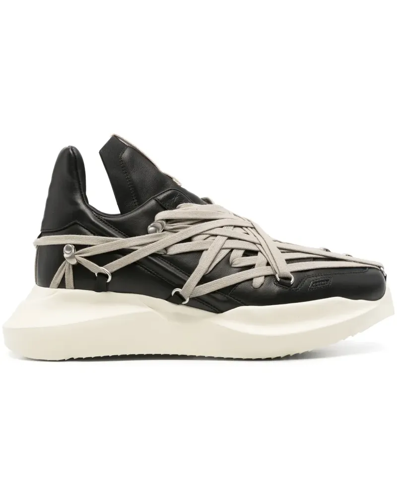 Rick Owens Megalace Geth Runner Sneakers - Schwarz Schwarz