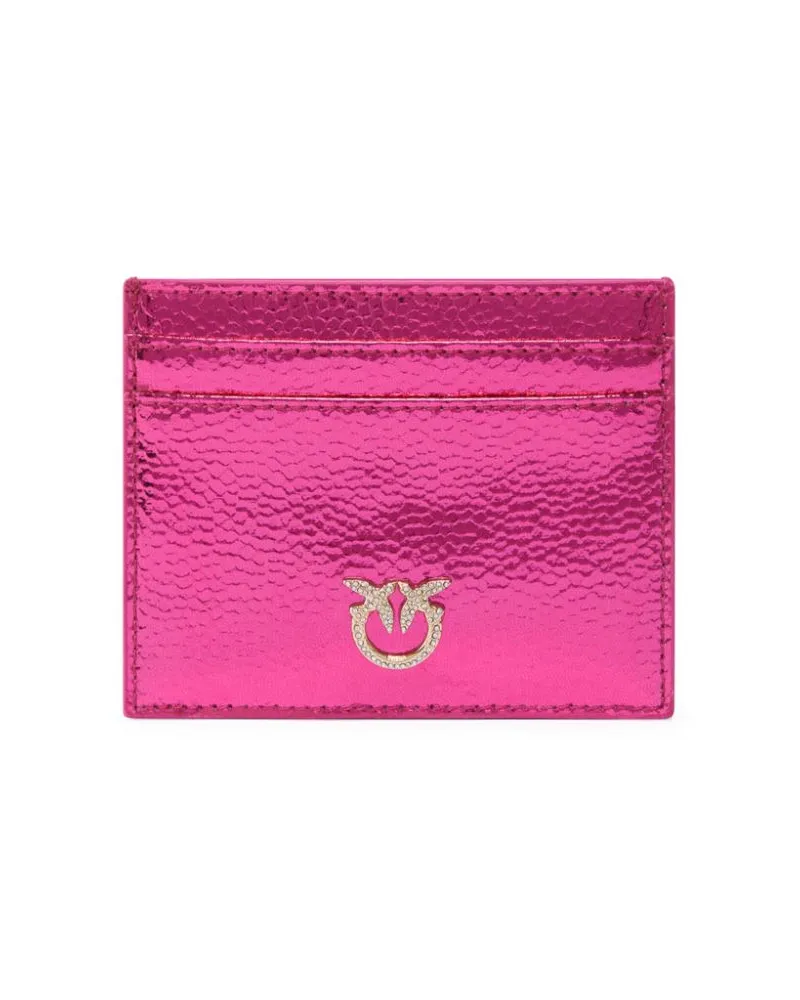 Pinko Kartenetui mit Logo-Schild - Rosa Rosa