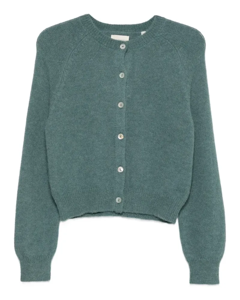 DÔEN Petra raglan-sleeve cardigan - Blau Blau