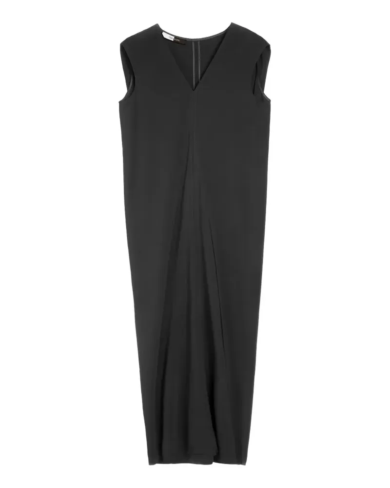Vera Wang Carlton Midikleid aus Krepp - Schwarz Schwarz