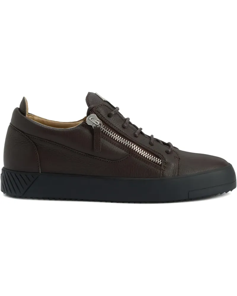 Giuseppe Zanotti Frankie Sneakers mit Reißverschluss - Braun Braun