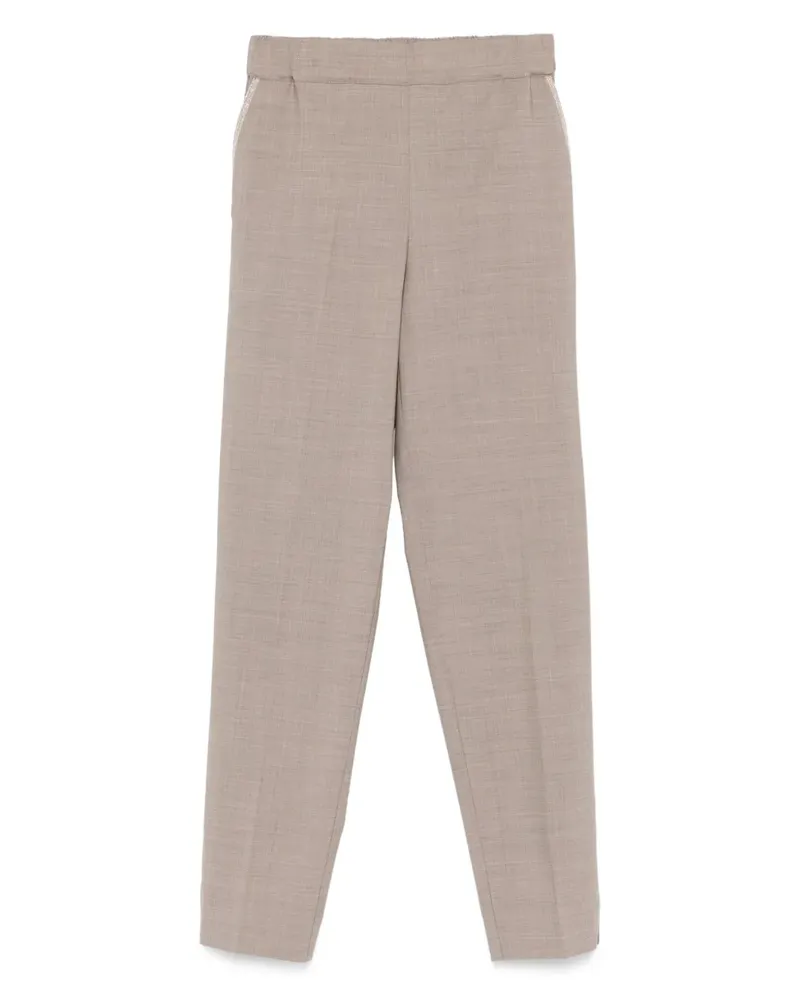 D.EXTERIOR Hose mit elastischem Bund - Nude Nude