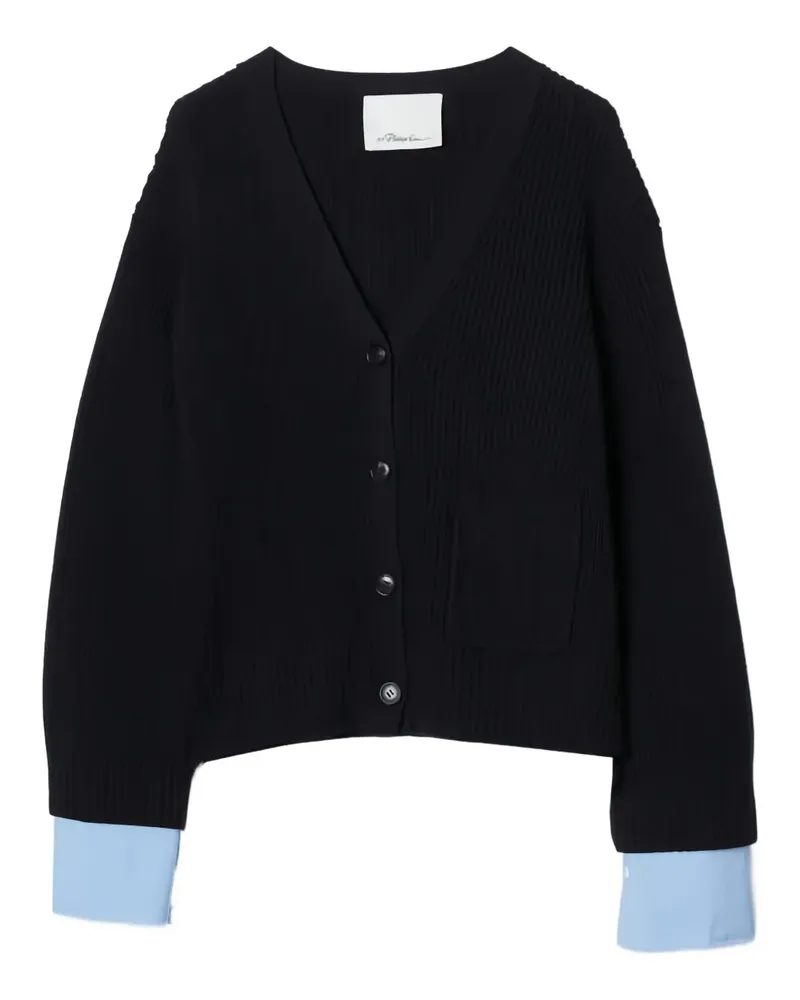 3.1 phillip lim Cardigan mit Zopfmuster - Schwarz Schwarz
