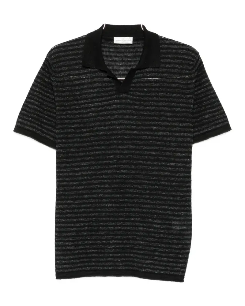 Roberto Collina striped knit T-shirt - Schwarz Schwarz