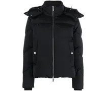 Gefütterte Kapuzenjacke - Schwarz