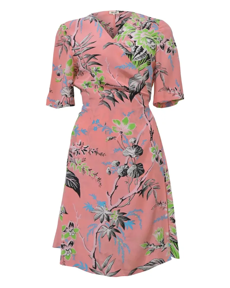 Diane von Furstenberg Midikleid mit botanischem Print - Rosa Rosa