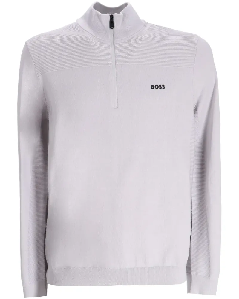 HUGO BOSS Momentum X QZ Pullover - Grau Grau