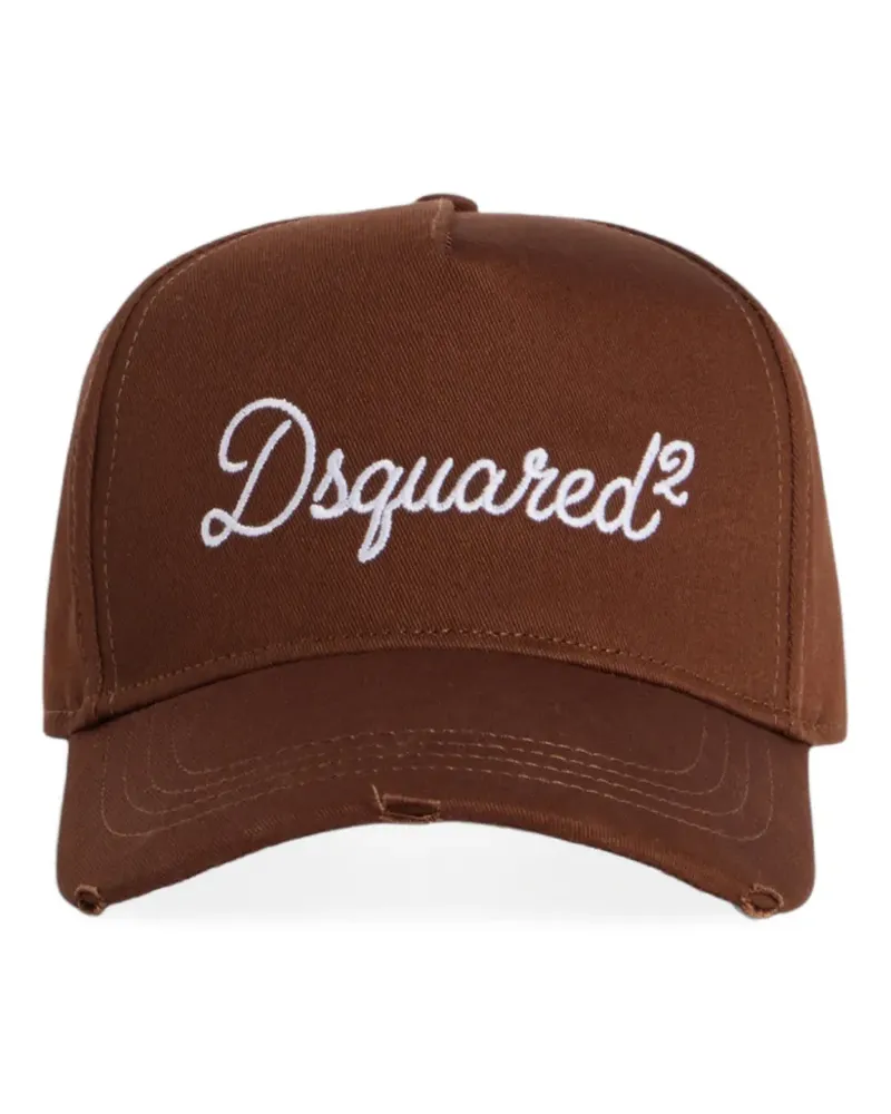 Dsquared2 Signature embroidered baseball cap - Braun Braun