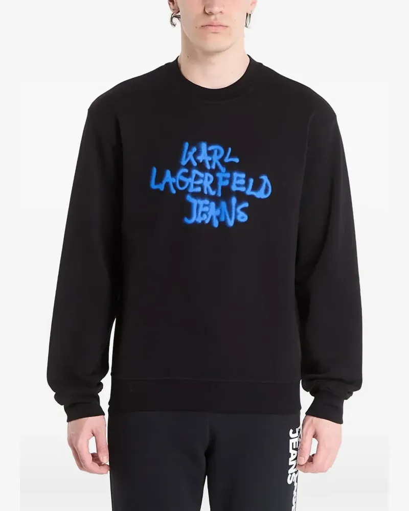 Karl Lagerfeld logo-print sweatshirt - Schwarz Schwarz