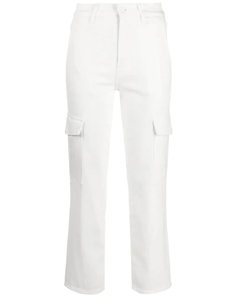 7 for all mankind Glatte Logan Cargohose - Weiß Weiß