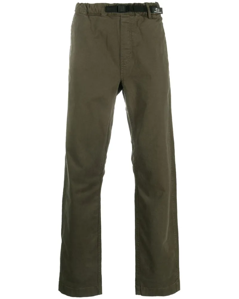 Woolrich Gerade Hose mit Schnalle - Grün Grün