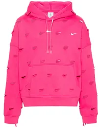 Nike Hoodie mit Swoosh-Cut-Out Rosa