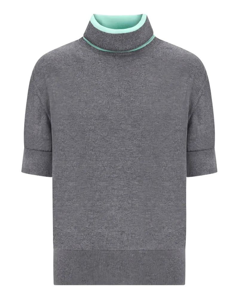 Jacquemus Kurzärmeliger The Pablo Kaschmirpullover - Grau Grau