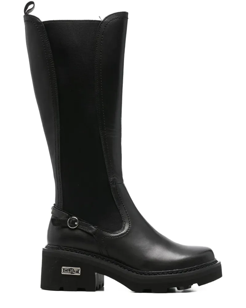 Cult Kniehohe Stiefel - Schwarz Schwarz
