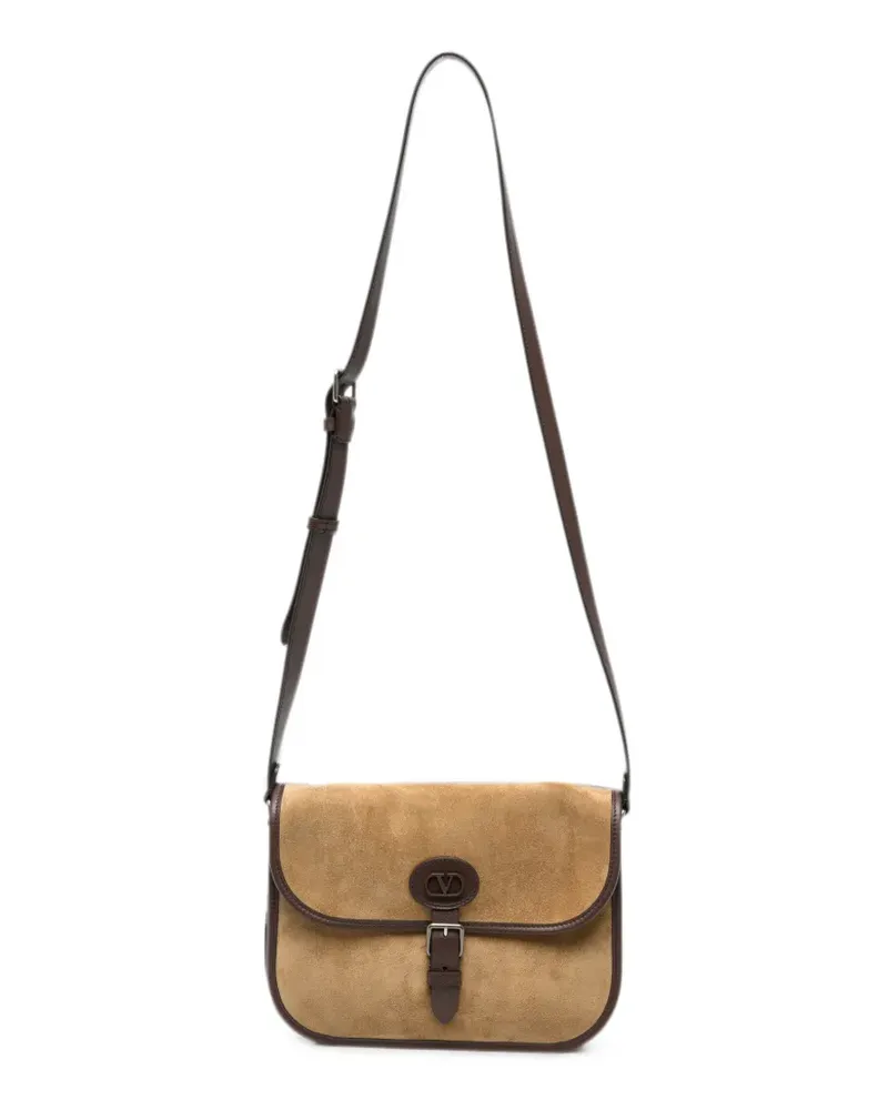Valentino Garavani Antibes Schultertasche aus Wildleder - Braun Braun