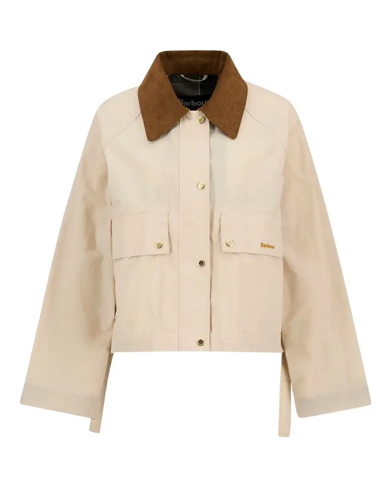Barbour Medland corduroy-collar jacket - Nude Nude