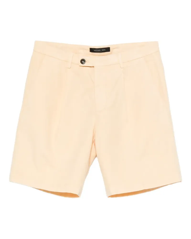 MICHAEL COAL Harry pleated-detail shorts - Gelb Gelb