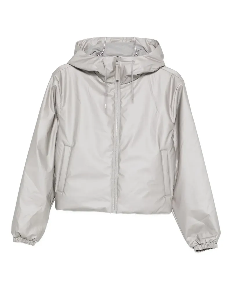 RAINS hooded puffer jacket - Grau Grau