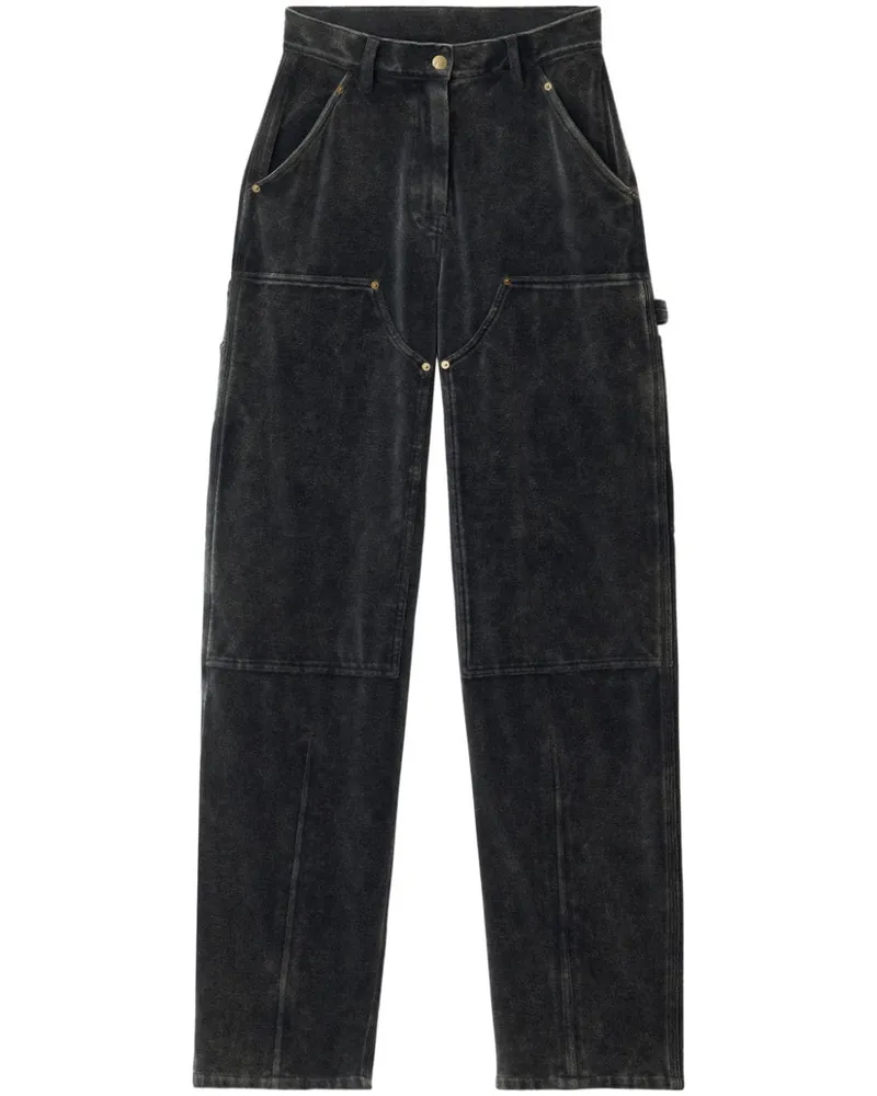 Alexander Wang Hose mit hohem Bund - Schwarz Schwarz