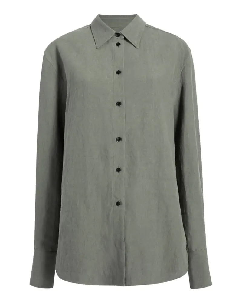 Another Tomorrow button-front shirt - Grün Grün