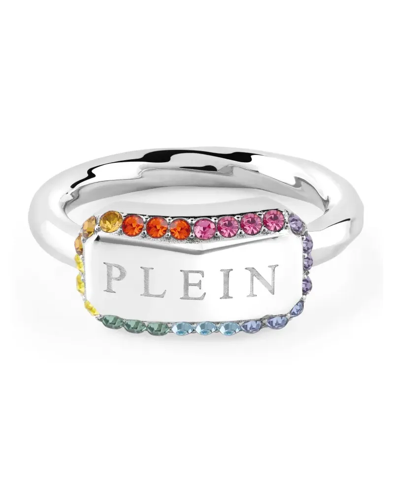 Philipp Plein Plein Tag Ring - Silber Silber