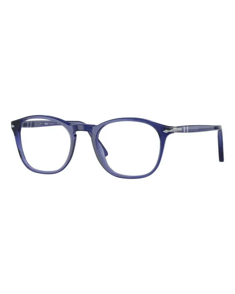 Persol Brille mit rundem Gestell - Blau Blau