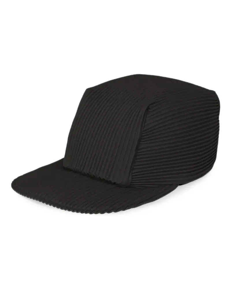 Issey Miyake Plissierte Baseballkappe - Schwarz Schwarz