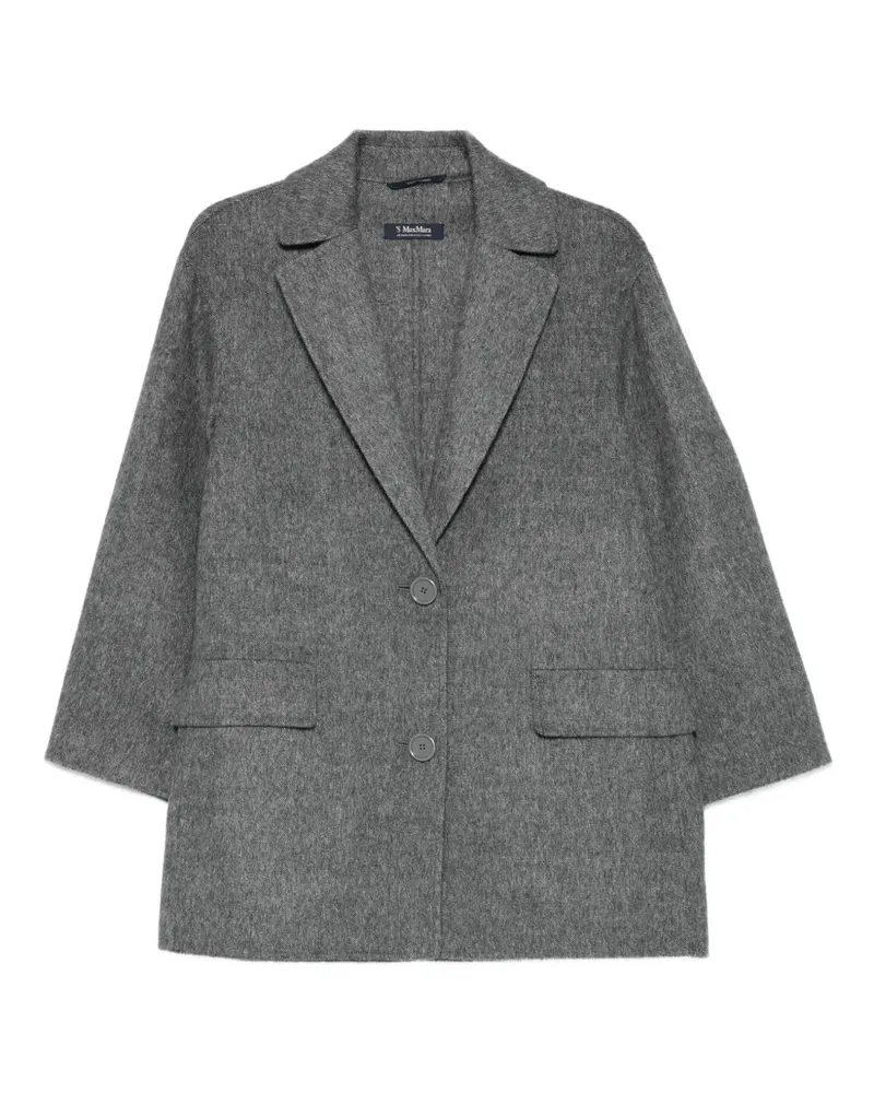 Max Mara Einreihiges Sakko - Grau Grau