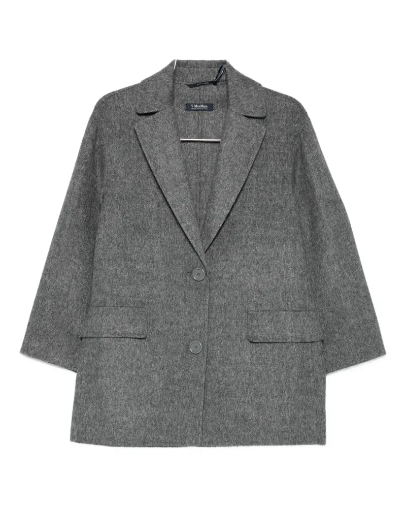 Max Mara Einreihiges Sakko - Grau Grau
