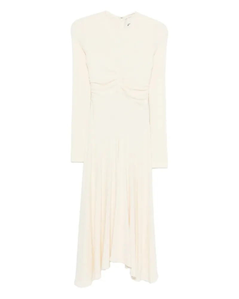 Isabel Marant Gerafftes Flora Midikleid - Nude Nude