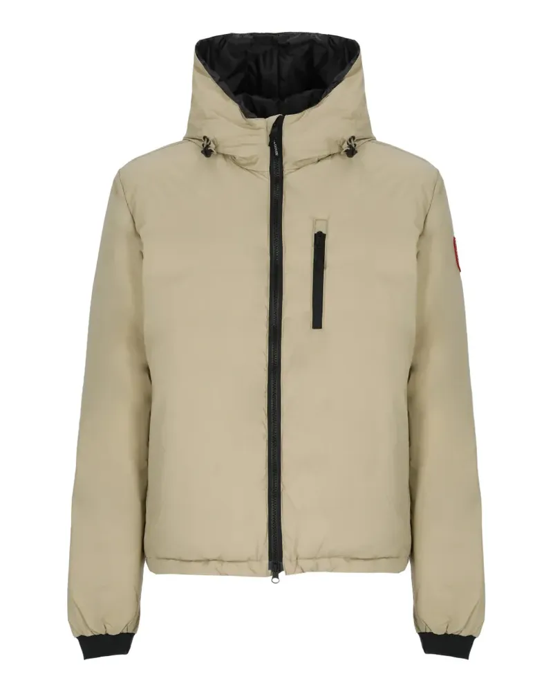 Canada Goose Lodge Kapuzenjacke mit Logo - Nude Nude