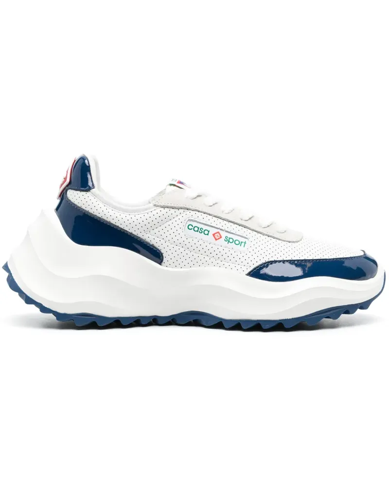 Casablanca Paris Sneakers mit Logo-Patch - Weiß Weiß