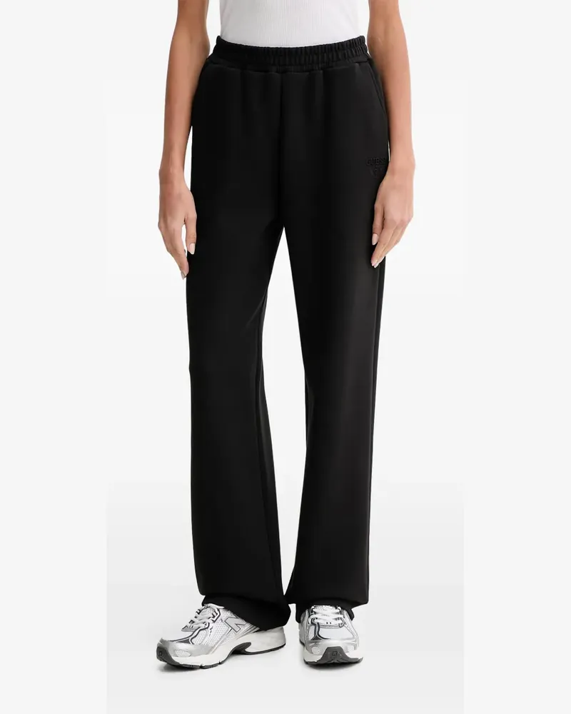 Guess Habi logo-embroidered track pants - Schwarz Schwarz