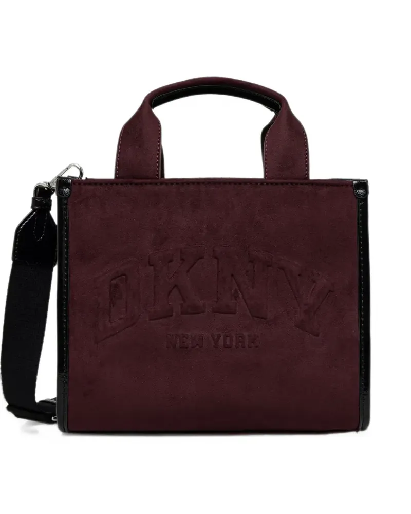 DKNY small Hadlee logo-patch tote bag - Rot Rot