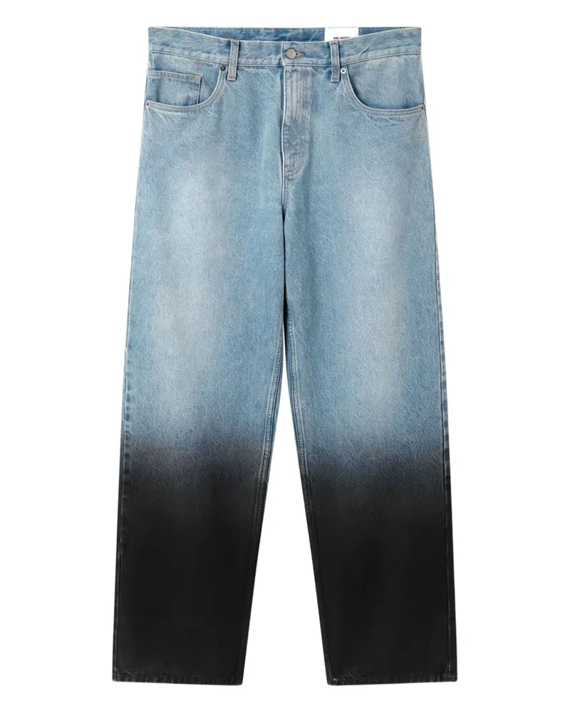 Axel Arigato Beschichtete Zine Dip-Dye-Jeans - Blau Blau
