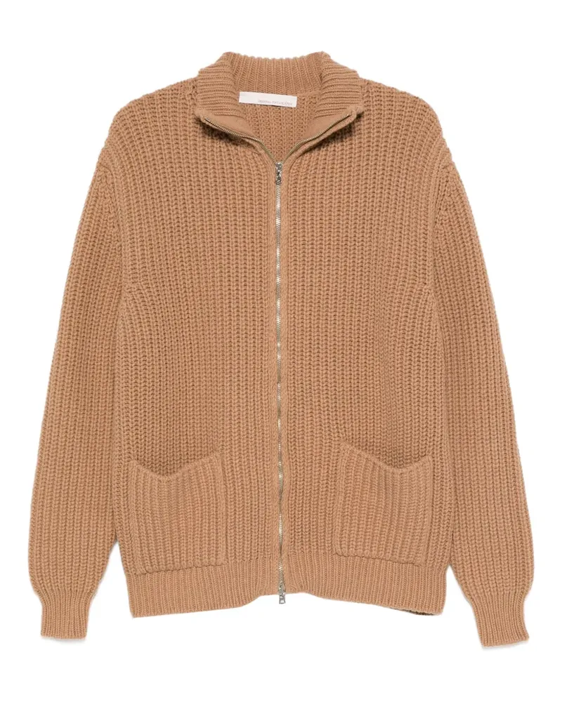 Original Vintage Style Jacke mit Reißverschluss - Braun Braun
