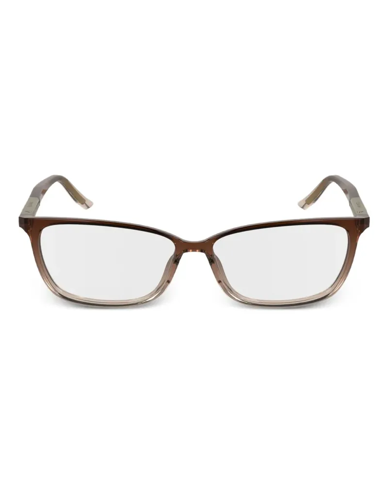 Calvin Klein Brille mit eckigem Gestell - Braun Braun