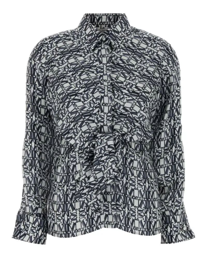 Max Mara Marte Hemd mit Logo - Weiß Weiß