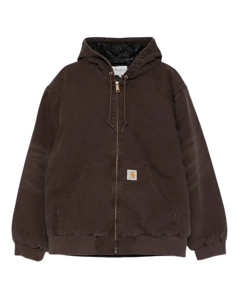 Carhartt WIP Jacke mit Logo-Patch - Braun Braun