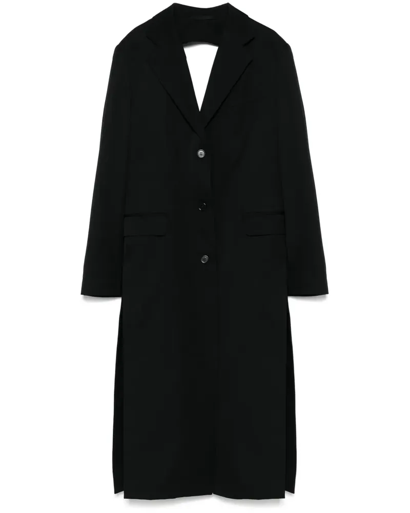 Simone Rocha Cut-Out-Mantel mit Schleifendetail - Schwarz Schwarz