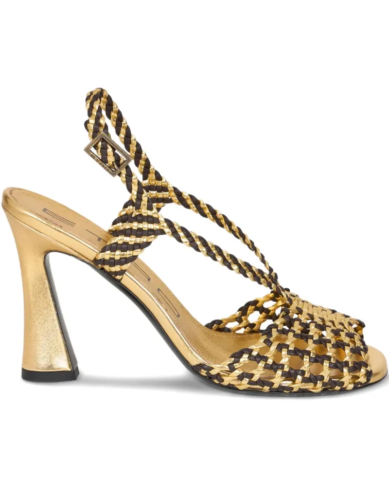 Etro Gewebte Sandalen 90mm - Gold Gold
