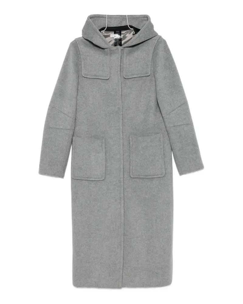 Liviana Conti hooded storm-flap coat - Grau Grau